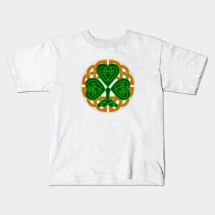 Celtic Shamrock symbol Kids T-Shirt